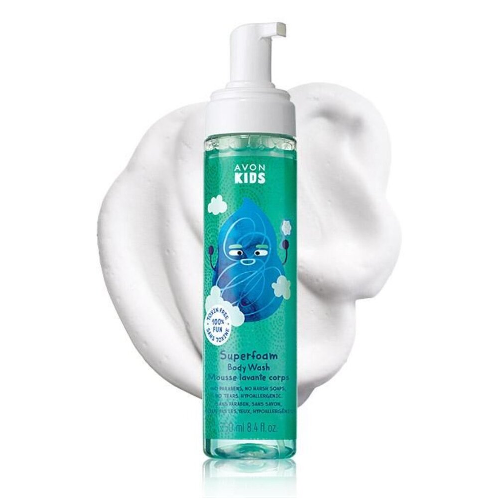 Avon Kids Superfoam Body Wash - Sea Splash 8.4 fl oz Brand New